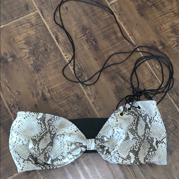 Dolls Kill Tops - Snakeskin Bralet dolls kill